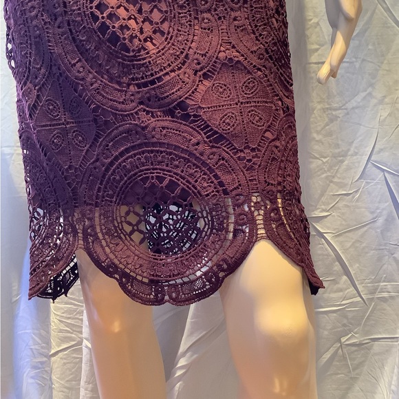 NWOT -Burgundy Lace Dress! Think Homecoming! - Picture 5 of 5